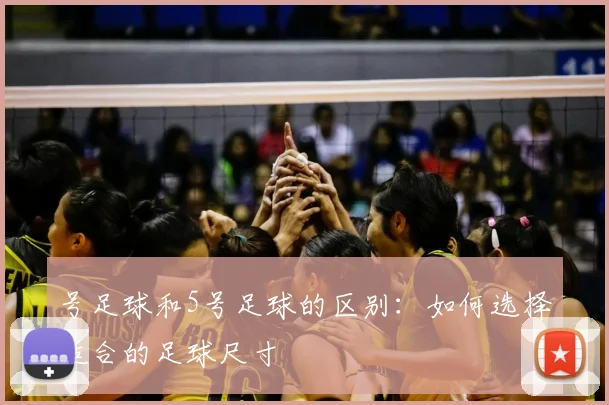 号足球和5号足球的区别:如何选择适合的足球尺寸